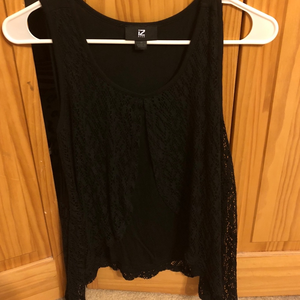Blank lace tank.